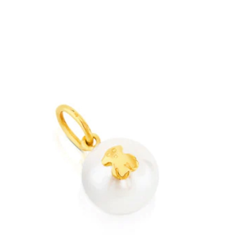 Tous Gold Sweet Dolls Pearl Pendant - Picture 5 of 5